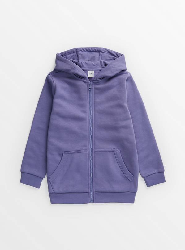 Purple Zip-Through Hoodie 8 years